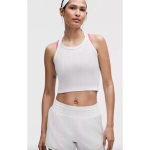 Lululemon Swiftly Pointelle Cropped Racerback Tank Size 2 NWT